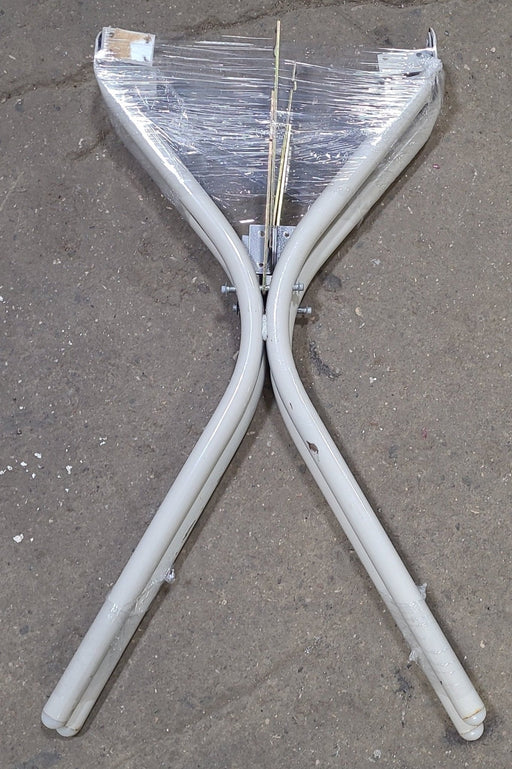 Used RV Folding Table Leg Set 26 1/2" H- CREAM COLOR - Young Farts RV Parts