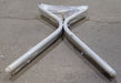 Used RV Folding Table Leg Set 26 1/2" H- CREAM COLOR - Young Farts RV Parts