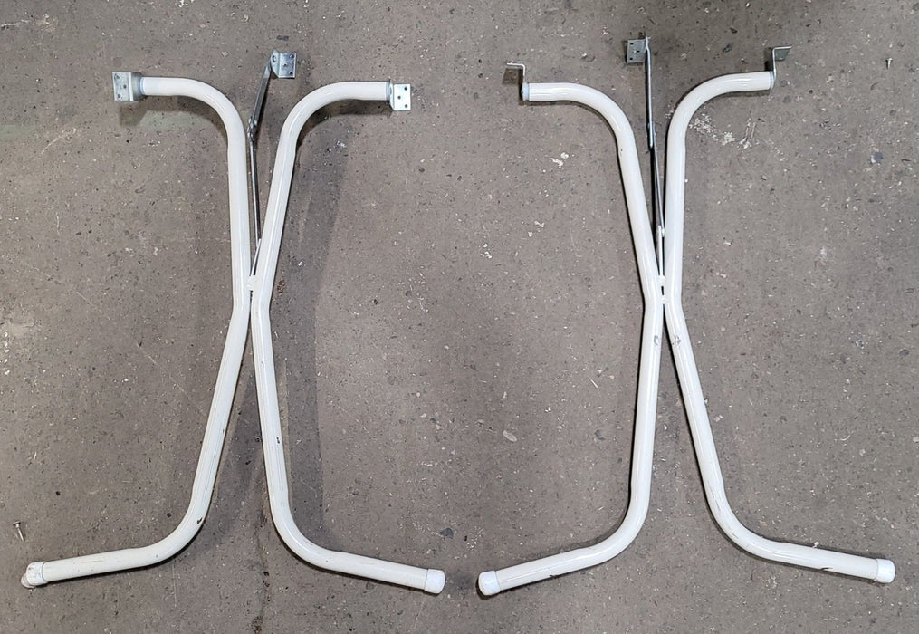 Used RV Folding Table Leg Set 27 1/2" H- CREAM COLOR - Young Farts RV Parts