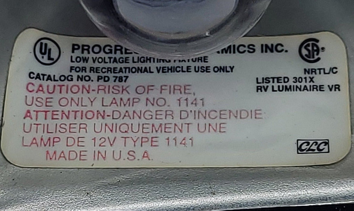 USED RV Interior Bullet/ Reading Light Fixture *SINGLE* RV Luminaire PD787