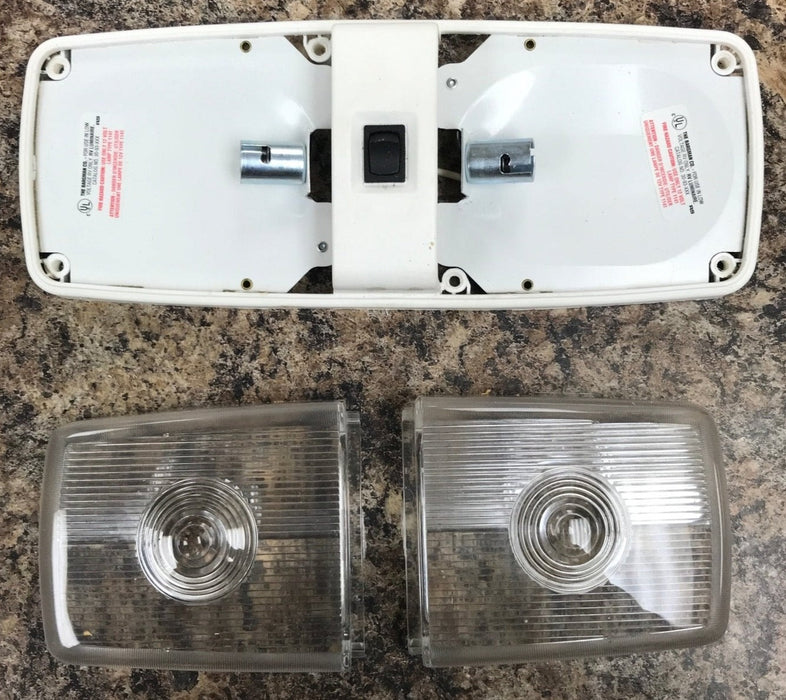 Used RV Interior Light Fixture *DOUBLE* Bargman 30-93-XXX