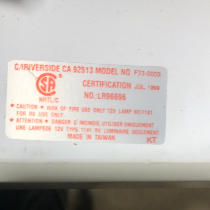 USED RV Interior Light Fixture *SINGLE* NO SWITCH LR96696