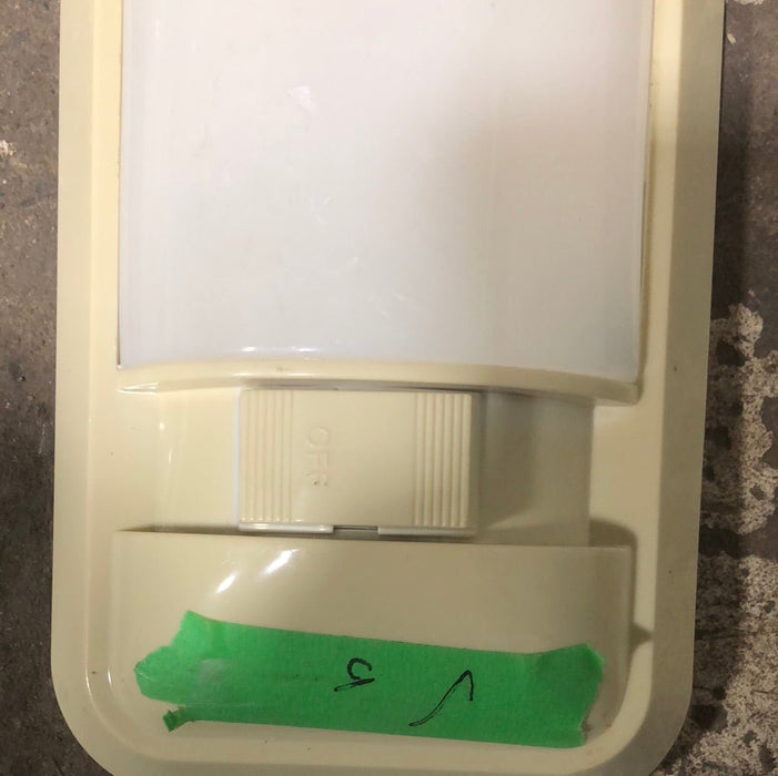 USED RV Interior Light Fixture *SINGLE* OFF-WHITE LR96696