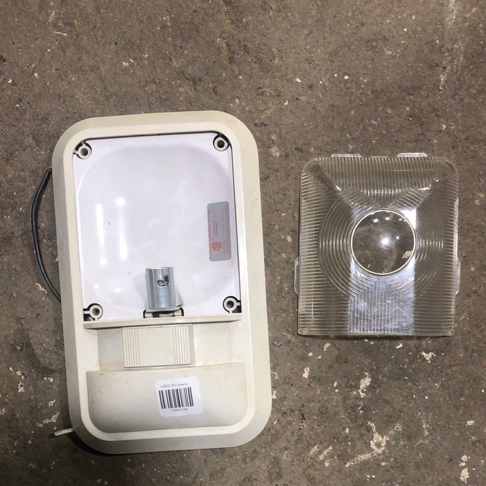USED RV Interior Light Fixture *SINGLE* OFF-WHITE LR96696