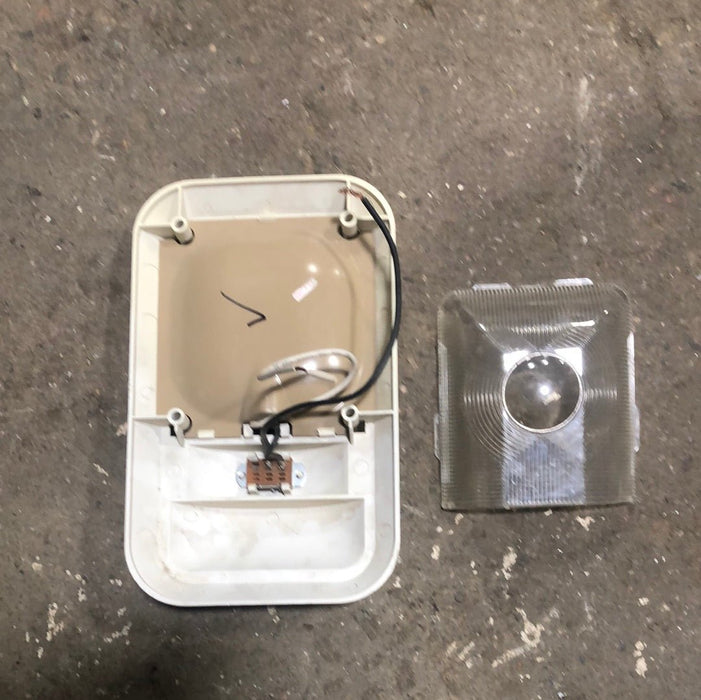 USED RV Interior Light Fixture *SINGLE* OFF-WHITE LR96696