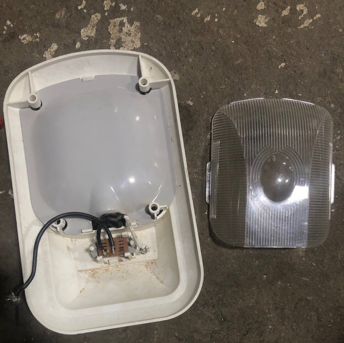 USED RV Interior Light Fixture *SINGLE* OFF-WHITE LR98156
