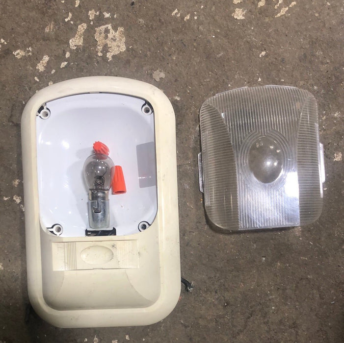 USED RV Interior Light Fixture *SINGLE* OFF-WHITE LR98156
