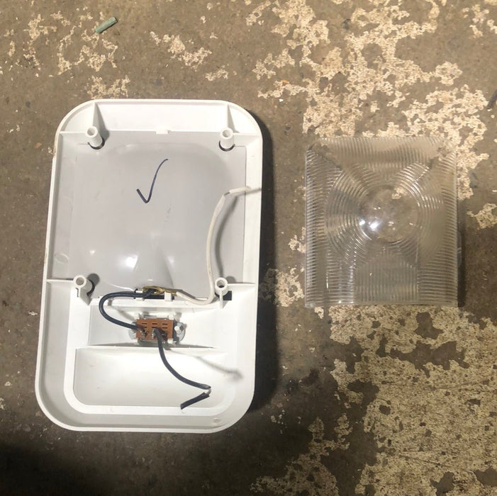 USED RV Interior Light Fixture *SINGLE* WHITE LR96696