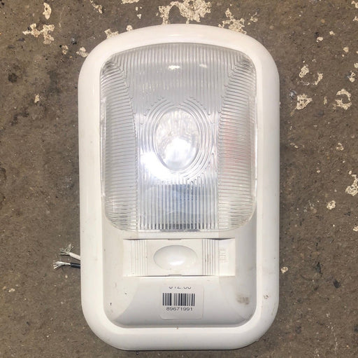 USED RV Interior Light Fixture *SINGLE* WHITE LR98156 - Young Farts RV Parts