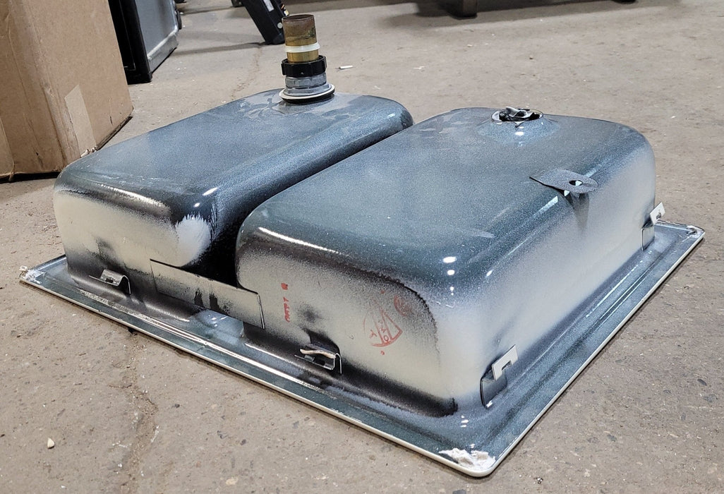 Used Double Kitchen Sink 24 1/2” W X 18” L