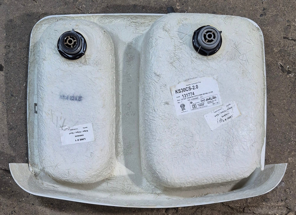 Used Double Kitchen Sink 24 3/4” W x 19 1/2” L x 7” D