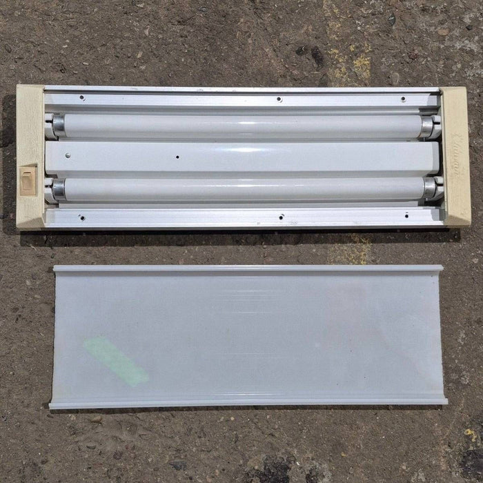 Used RV Luminaire Dual Fluorescent Light Fixture - Model 930