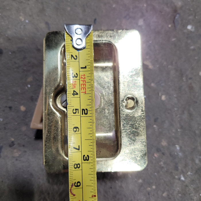 Used RV Pocket Door Brass Privacy Lock - Young Farts RV Parts