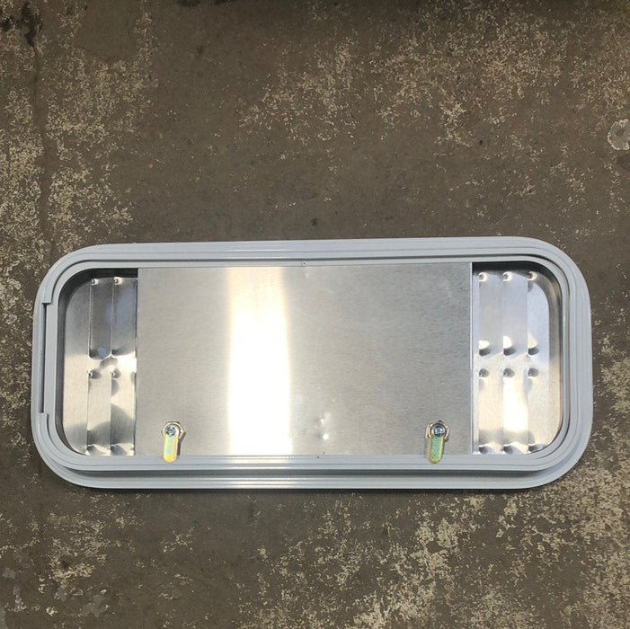 Used RV Radius Battery / Propane Cargo Door 10 3/4 x 26 - Young Farts RV Parts