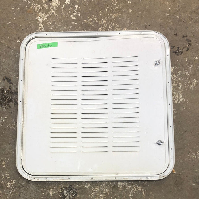 Used RV Radius Battery / Propane Cargo Door 26 x 26