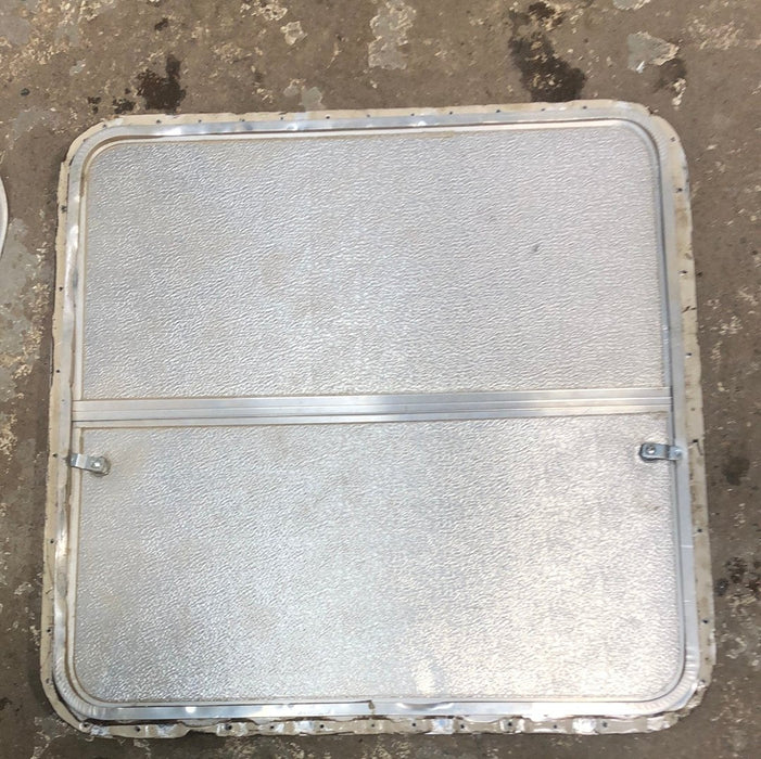 Used RV Radius Battery / Propane Cargo Door 28 x 28 - Young Farts RV Parts