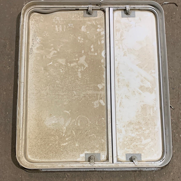 Used RV Radius Battery / Propane Cargo Door 29 3/4 x 25 3/4 x 1 1/2