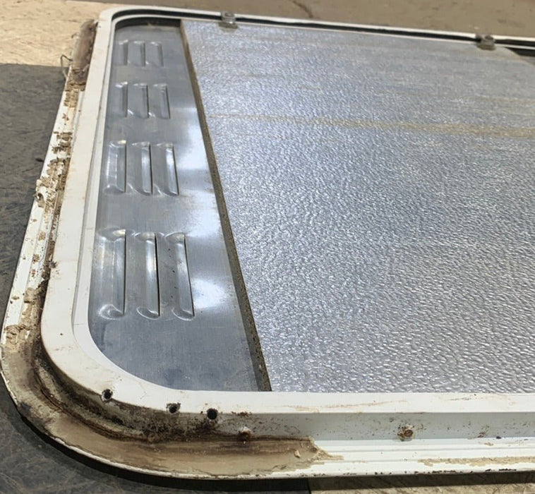 Used RV Radius Battery / Propane Cargo Door 29 3/4" X 25 7/8" X 1/2"D