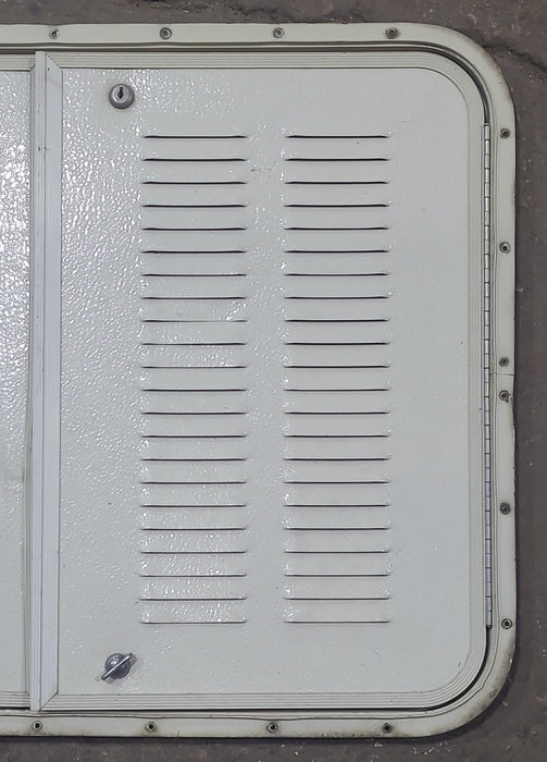 Used RV Radius Battery / Propane Cargo Door 31 3/4 x  23 1/2  x  3/4"D