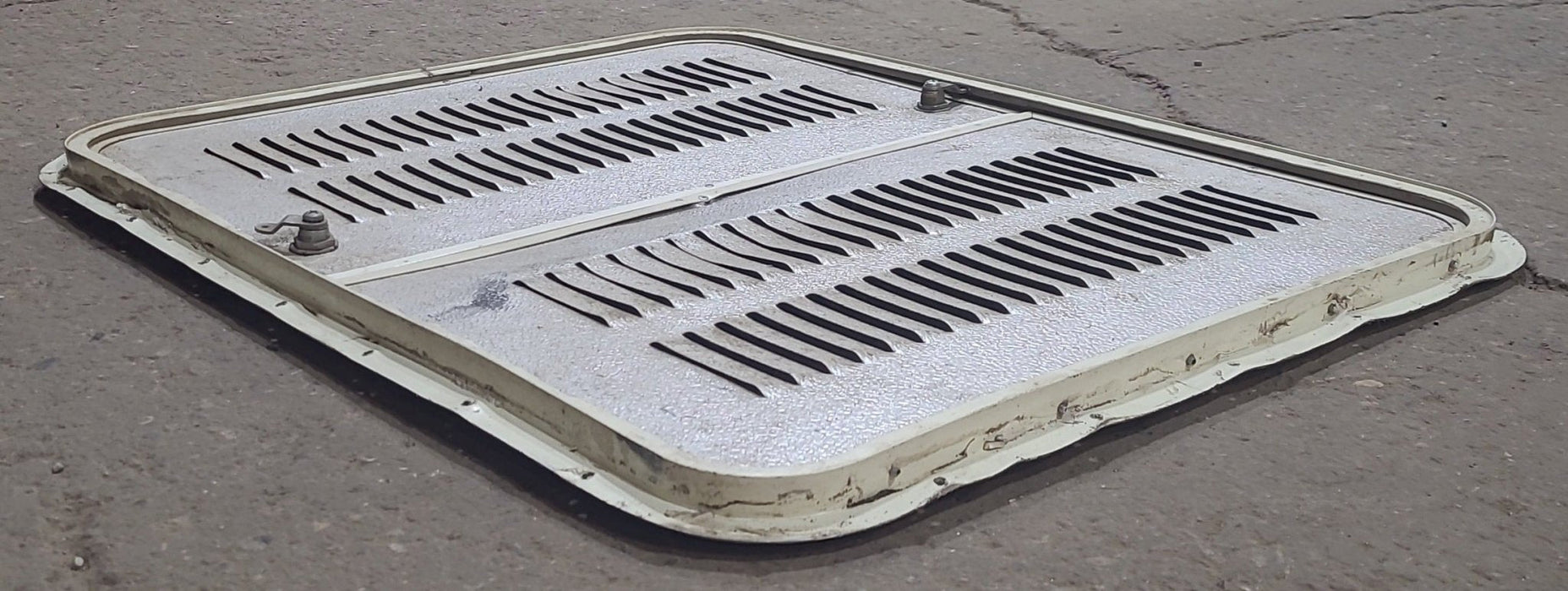 Used RV Radius Battery / Propane Cargo Door 31 3/4 x  23 1/2  x  3/4"D