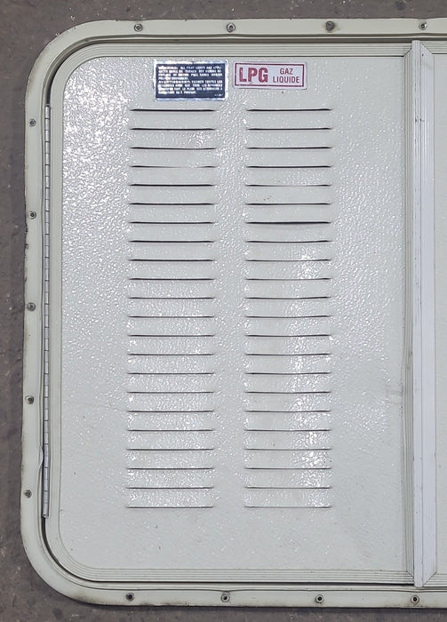 Used RV Radius Battery / Propane Cargo Door 31 3/4 x  23 1/2  x  3/4"D