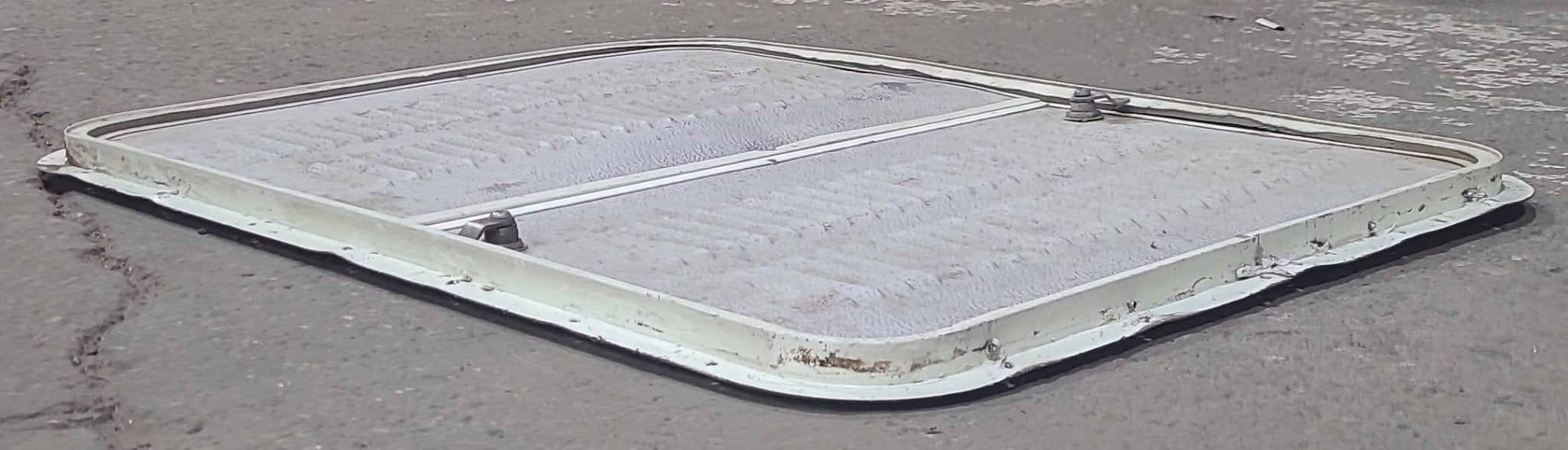Used RV Radius Battery / Propane Cargo Door 31 3/4 x  23 1/2  x  3/4"D