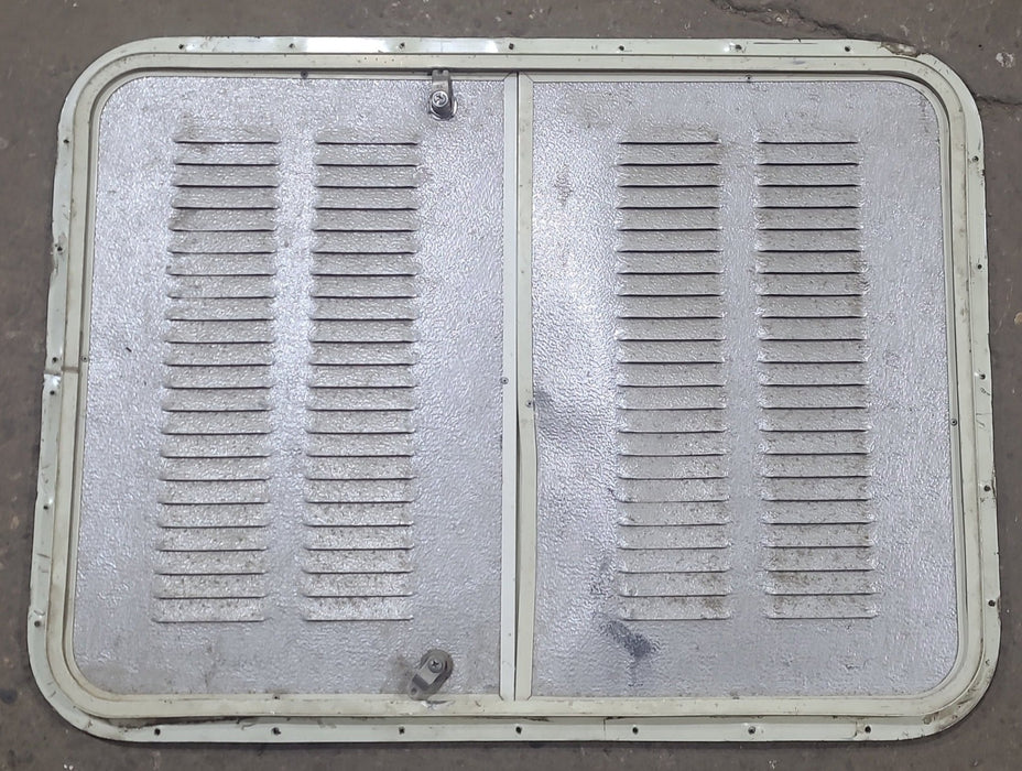 Used RV Radius Battery / Propane Cargo Door 31 3/4 x  23 1/2  x  3/4"D