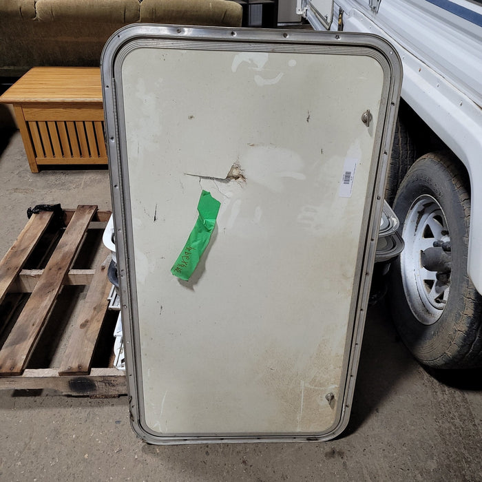 Used RV Radius Battery / Propane Cargo Door 39 3/4 X 29 3/4 X 3/4"D