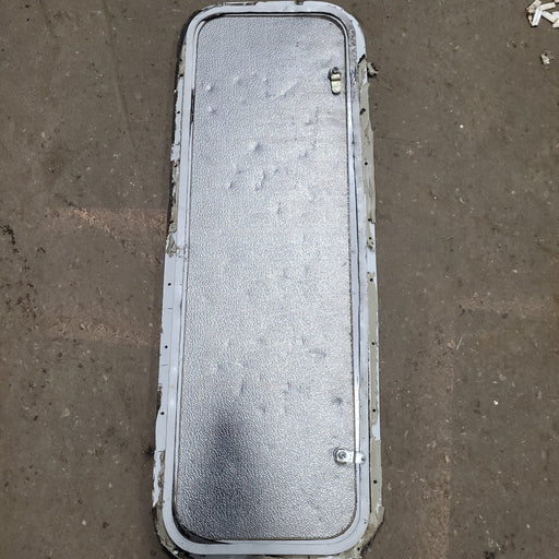 Used RV Radius Cargo / compartment Door 12" x 35 3/4" - Young Farts RV Parts