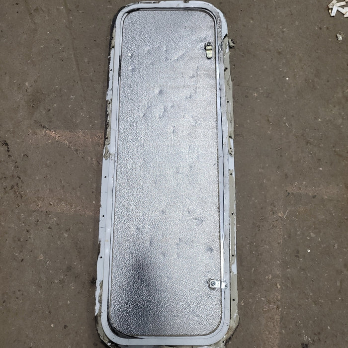 Used RV Radius Cargo / compartment Door 12" x 35 3/4" - Young Farts RV Parts