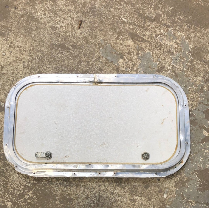 Used RV Radius Cargo / compartment Door 19 3/4 x 10 3/4
