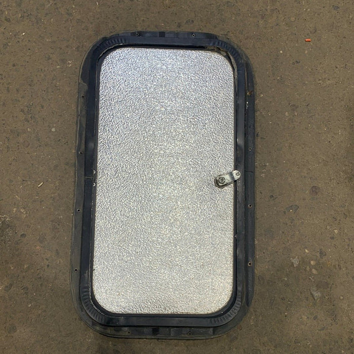 Used RV Radius Cargo / compartment Door 19 3/4 x 10 3/4 x 1/2" D
