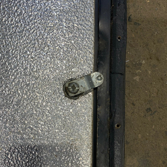 Used RV Radius Cargo / compartment Door 19 3/4 x 10 3/4 x 1/2" D