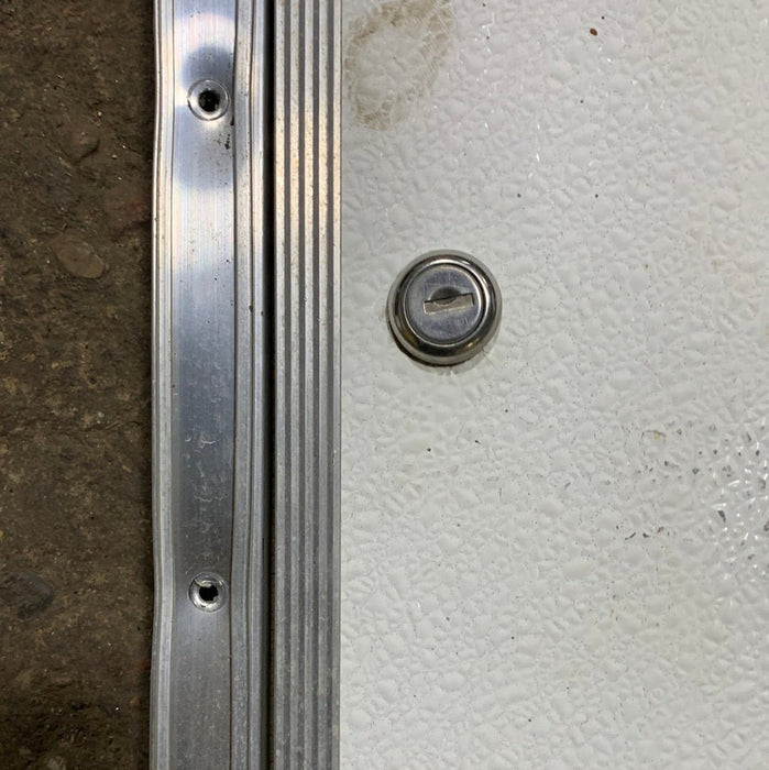 Used RV Radius Cargo / compartment Door 19 3/4  x 10 7/8" x 5/8"