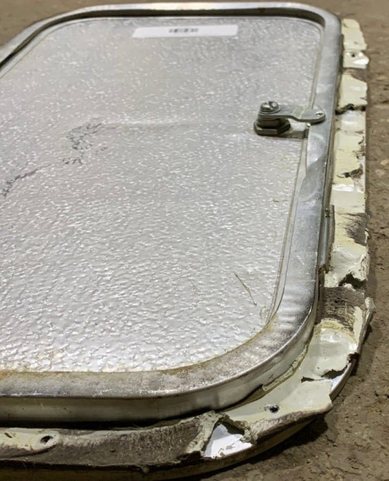 Used RV Radius Cargo / compartment Door 19 3/4  x 10 7/8" x 5/8"