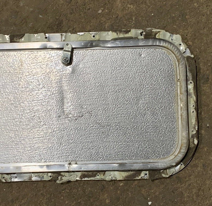 Used RV Radius Cargo / compartment Door 19 3/4  x 10 7/8" x 5/8"