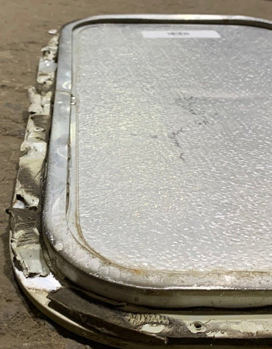 Used RV Radius Cargo / compartment Door 19 3/4  x 10 7/8" x 5/8"