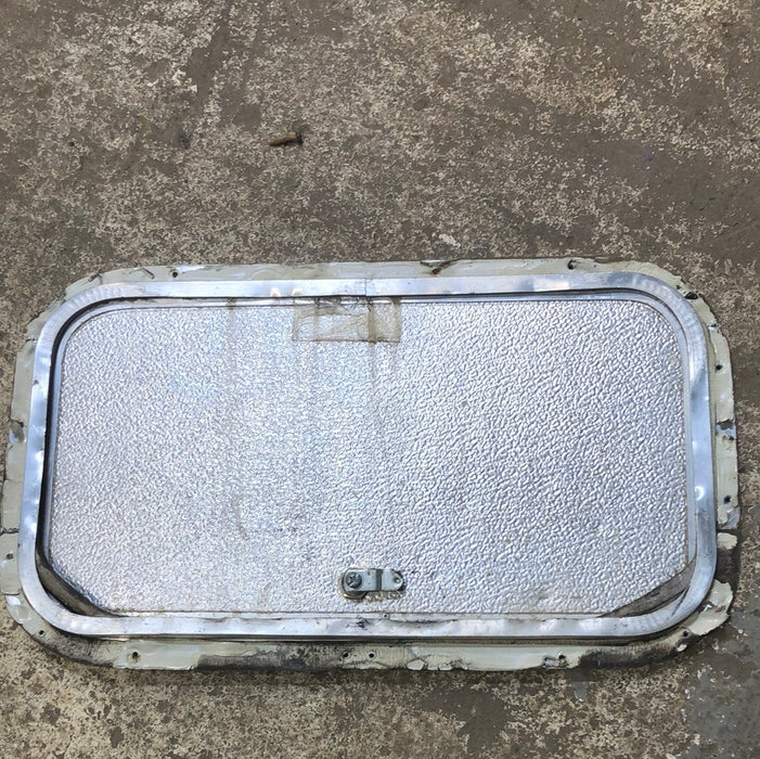 Used RV Radius Cargo / compartment Door 19 3/4  x 11