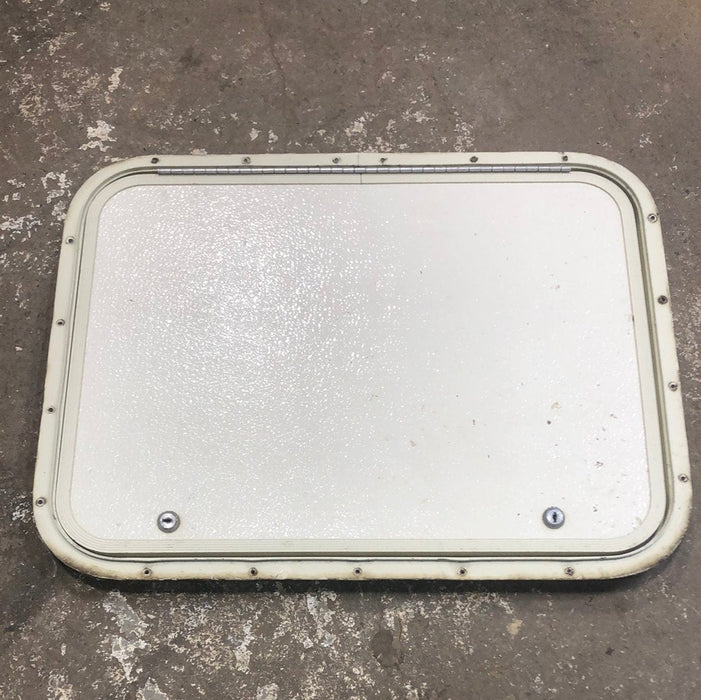 Used RV Radius Cargo / compartment Door 24 x 18 - Young Farts RV Parts