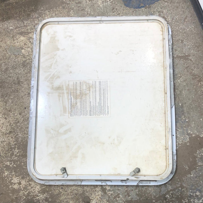 Used RV Radius Cargo / compartment Door 24 x 29 3/4 - Young Farts RV Parts