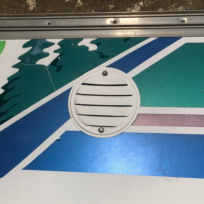 Used RV Radius Cargo / compartment Door 25 1/4 x 25 1/4