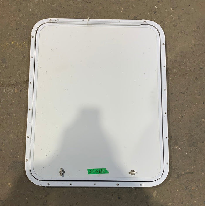Used RV Radius Cargo / compartment Door 29 3/4" x 23 7/8" x 3/4"