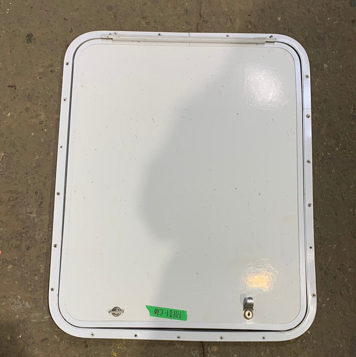 Used RV Radius Cargo / compartment Door 29 3/4" x 23 7/8" x 3/4"
