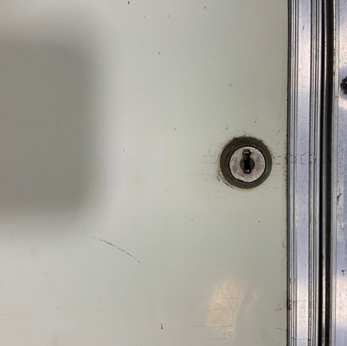 Used RV Radius Cargo / Compartment Door 29 3/4" x 24 3/4" x 1"