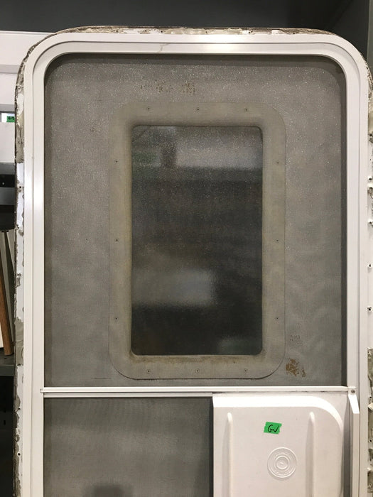 Used RV Radius Corner Entry Door 29 1/2" W x 70" H