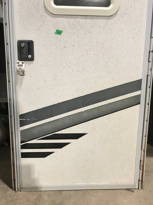 Used RV Radius Corner Entry Door 29 1/2" W x 70" H