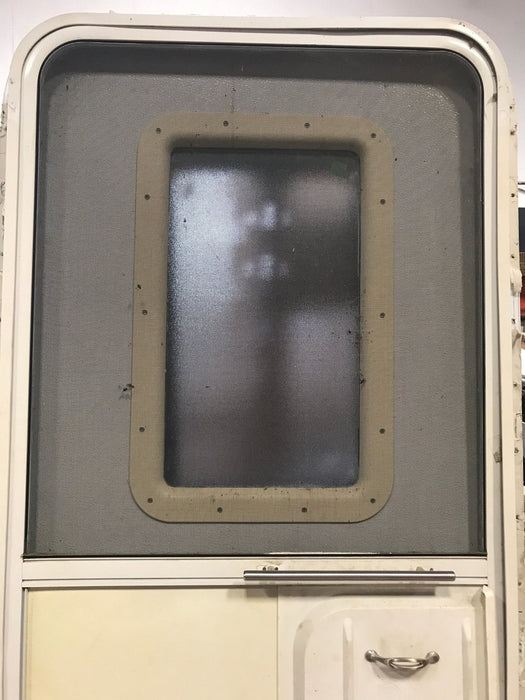 Used RV Radius Corner Entry Door 29 1/2" W x 71 1/2" H