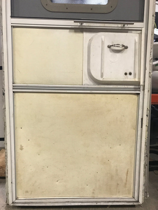 Used RV Radius Corner Entry Door 29 1/2" W x 71 1/2" H