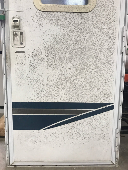 Used RV Radius Corner Entry Door 29 1/2" W x 71 1/2" H