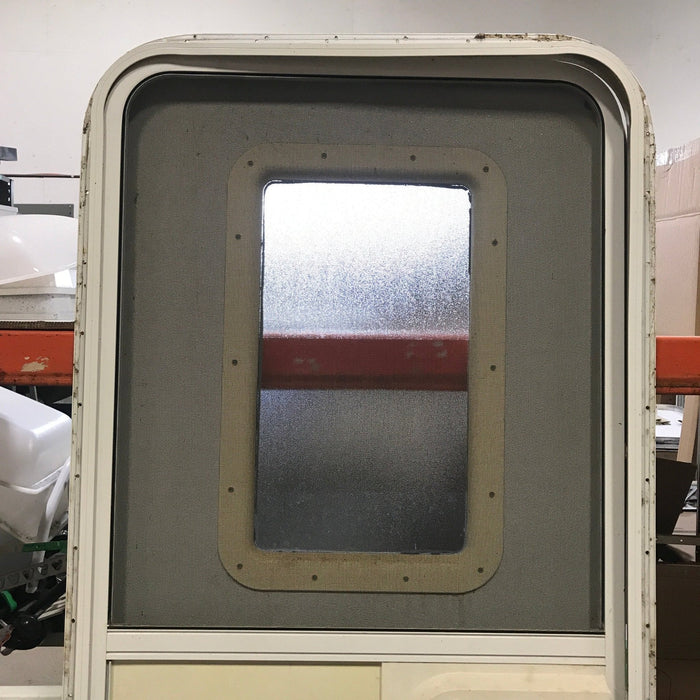 Used RV Radius Corner Entry Door 29 1/2" W x 71 1/4" H